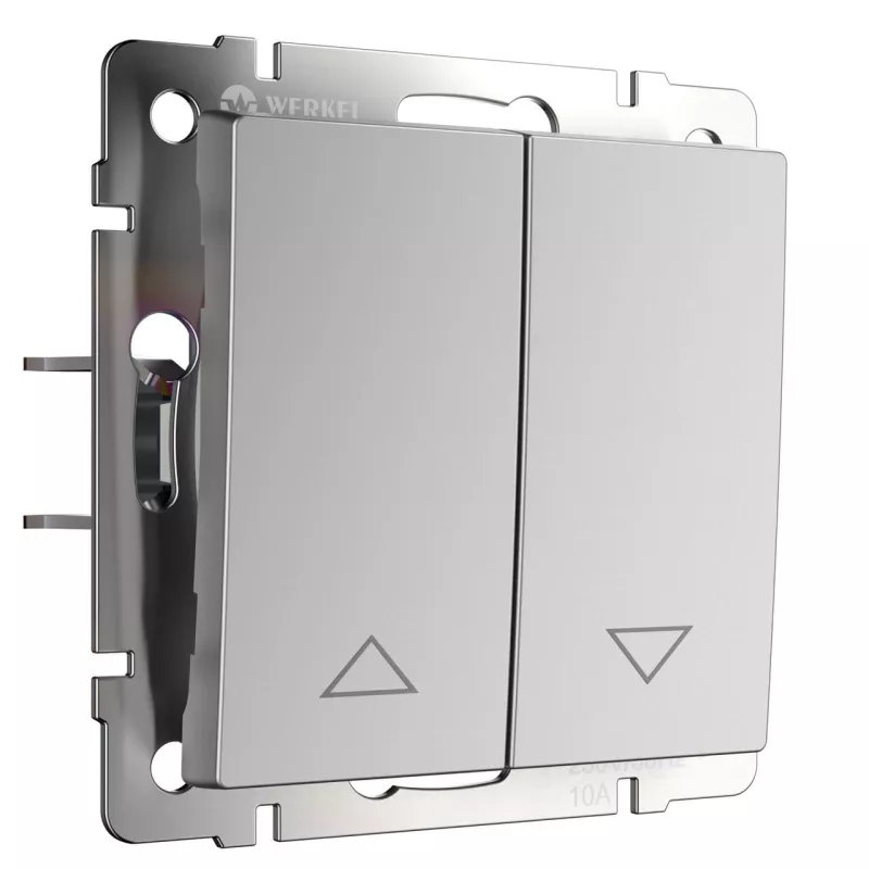 

Выключатель жалюзи Werkel серебряный W1124506 4690389155987