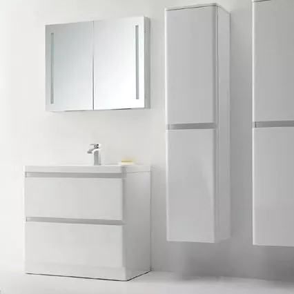 

Мебель для ванной BelBagno Energia-N 80 bianco lucido напольная