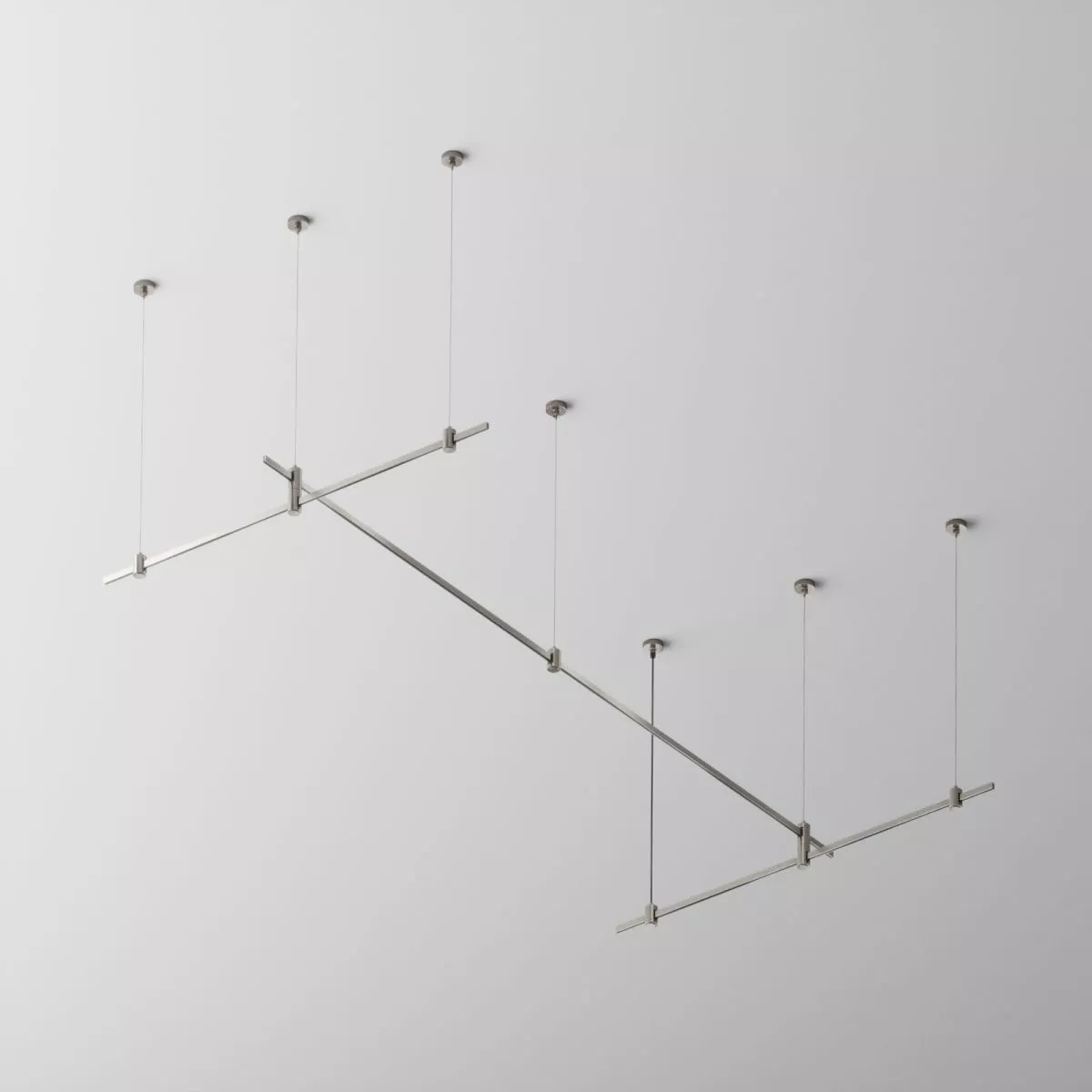 

Основание двухуровневое на тросовых подвесах Hang для трековых светильников Maytoni Technical Flarity TFC-Flar-H07-PT