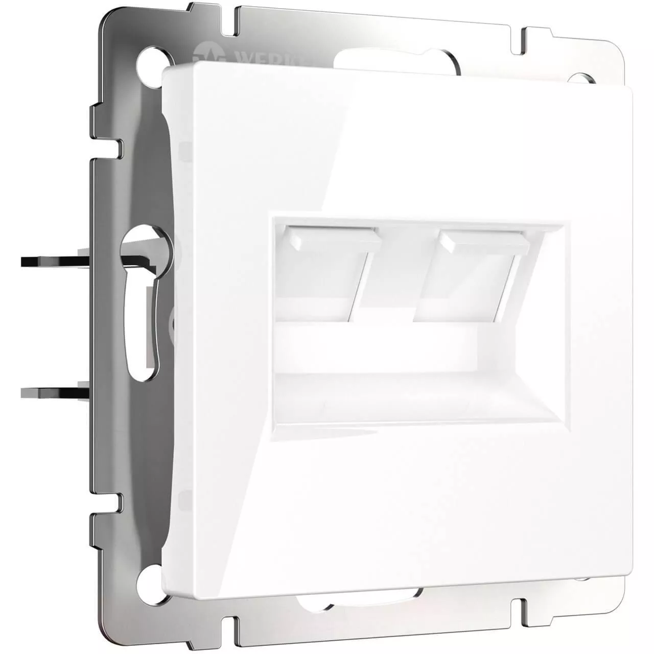 

Розетка двойная Ethernet RJ-45 Werkel белый W1181101 4690389155376