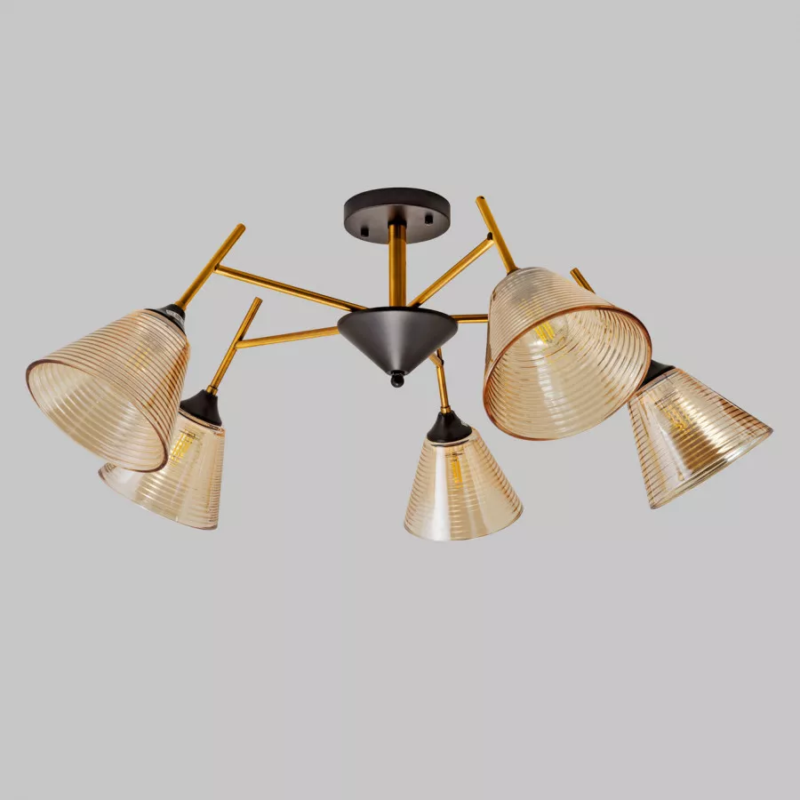 

Люстра на штанге IMEX MD.4250-5-S-COP+BK