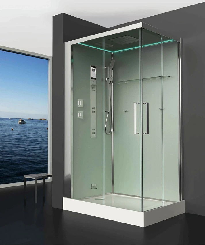 

Душевая кабина Timo Premium Helka 120x90 хром, с баней и гидромассажем
