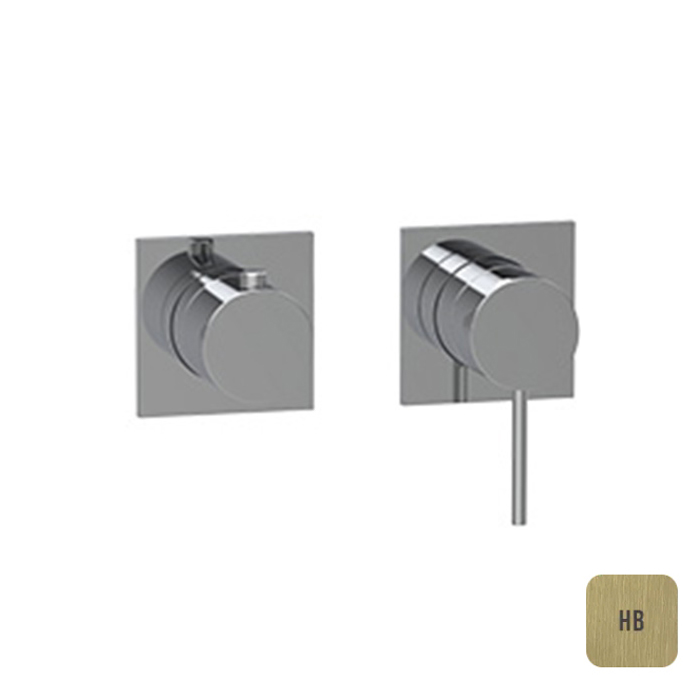 

ALMAR (Modular) Внешняя часть смесителя, монокоманд. на 2, 3 потреб, универсальн располож, квадратн отражатели,латунь,цвет PVD латунь браширован