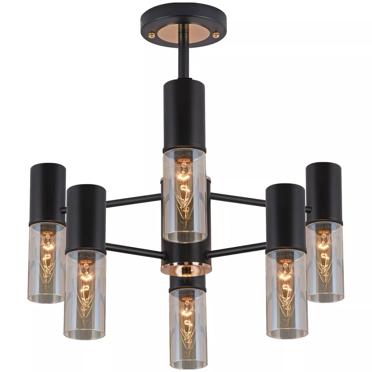 

Люстра на штанге Illumico IL1295-6PPA-79 BK GD