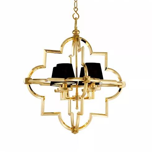 

Подвесная люстра Delight Collection Mandeville KM0728P-4M gold/black