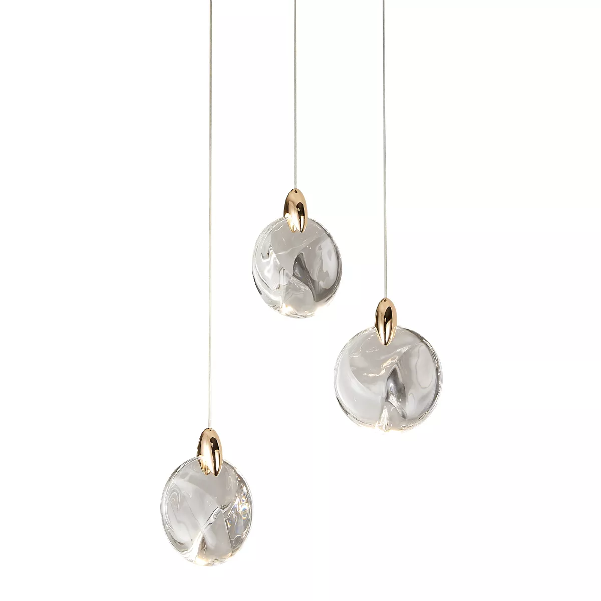 

Подвесной светильник Delight Collection OD2440-3 gold/clear