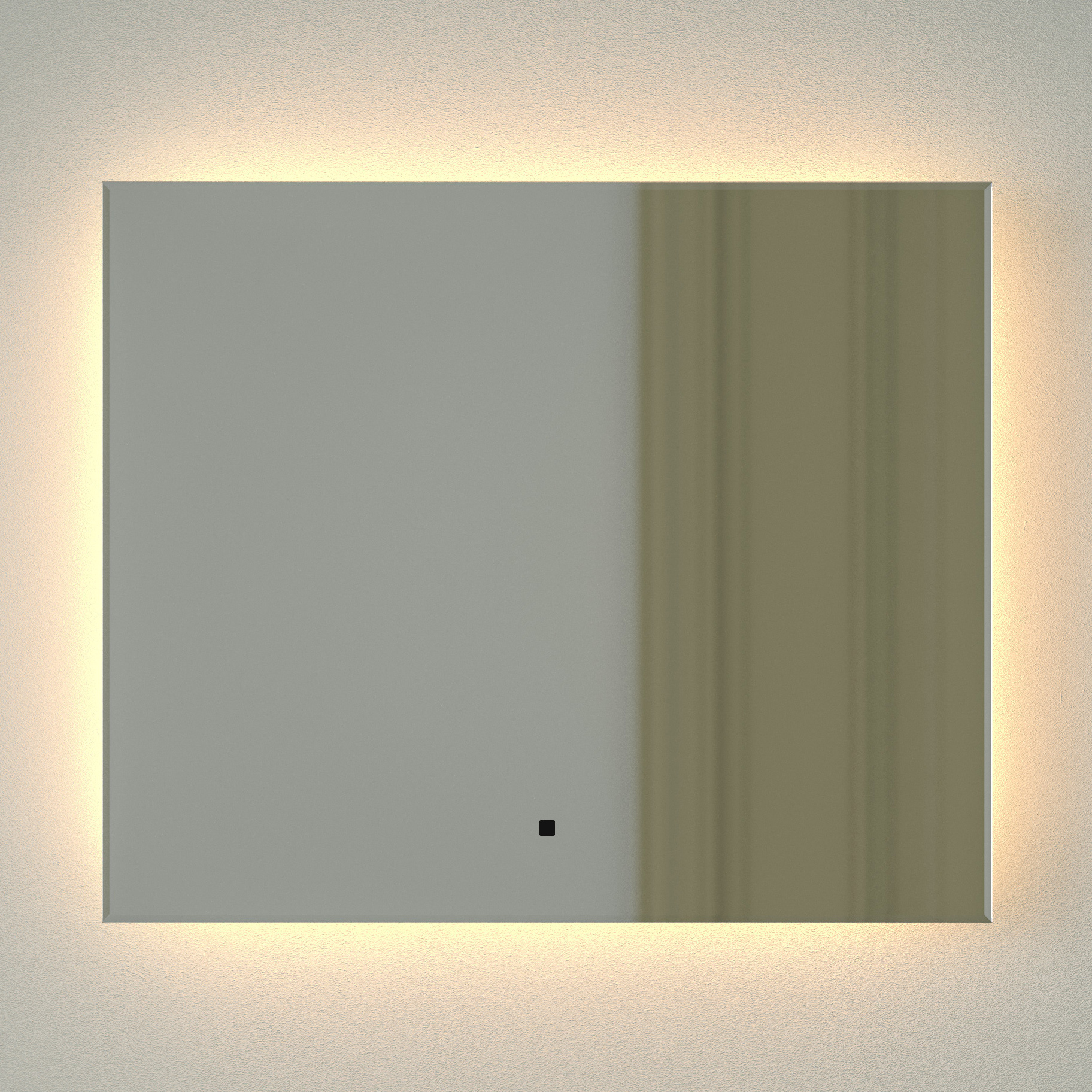 

Зеркало Defesto Glow DF 2513RH 60х50 с LED-подсветкой, 3000 K, инфракрасный выключатель