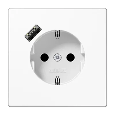 

Розетка 2K+З USB Typ A Jung LS1520-18AWW