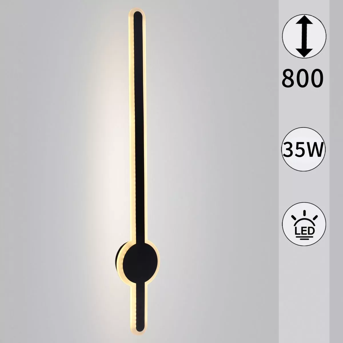 

Настенный светильник Reluce 86230-9.2-001U LED35W BK