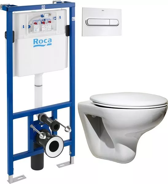 

Комплект Система инсталляции для унитазов Roca DUPLO WC 890090020 + Кнопка смыва Roca PL1 Dual хром + Крышка-сиденье Roca Mateo ZRU9302822