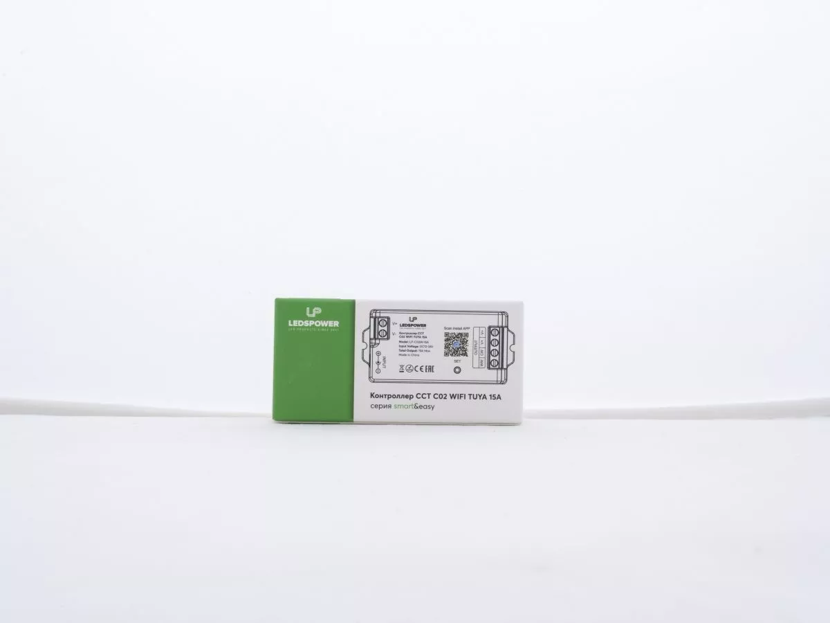 Контроллер LEDS POWER CCT C02 WIFI TUYA 15А 006437