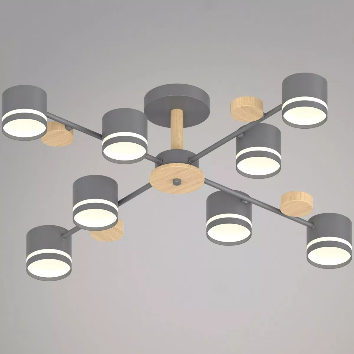 

Люстра на штанге Reluce 68730-0.3-08 GX53 GREY+WOOD