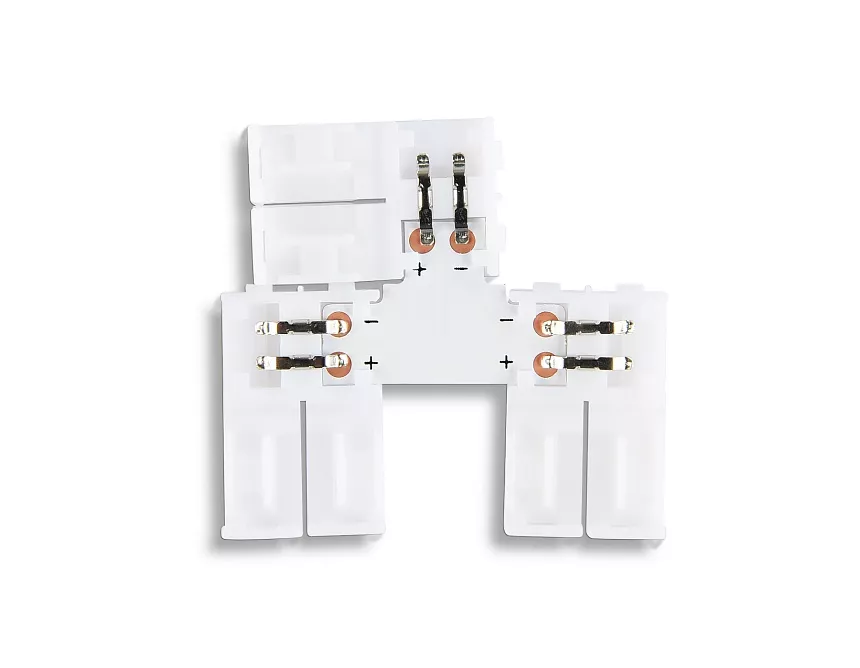 

Соединитель T для светодиодной ленты 2835 12/24V (2 конт.) GS6901 (5шт) Ambrella Light Illumination GS6901