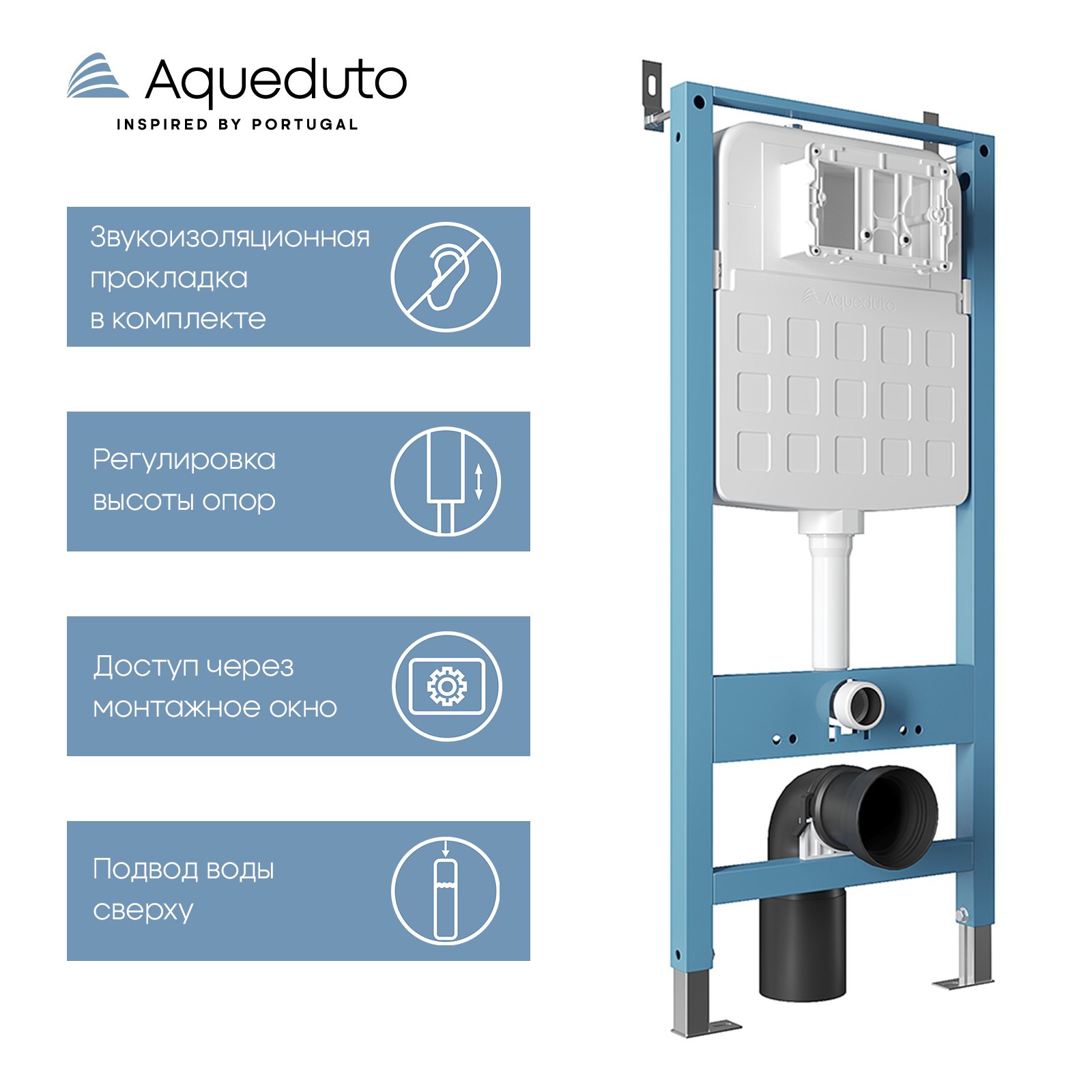 

Система инсталляции для унитазов Aqueduto Tecnica Novo TEC11