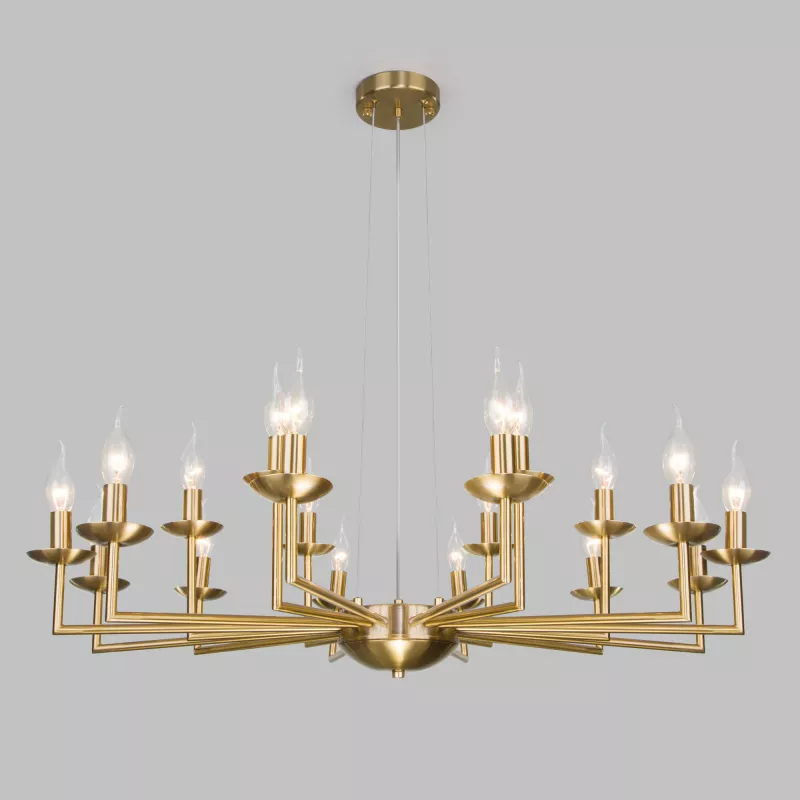 

Подвесная люстра Eurosvet Cariso 60150/18 латунь