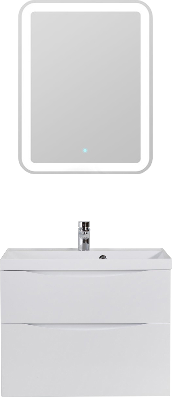 

Мебель для ванной комнаты BelBagno Marino H60 bianco lucido, 80 см