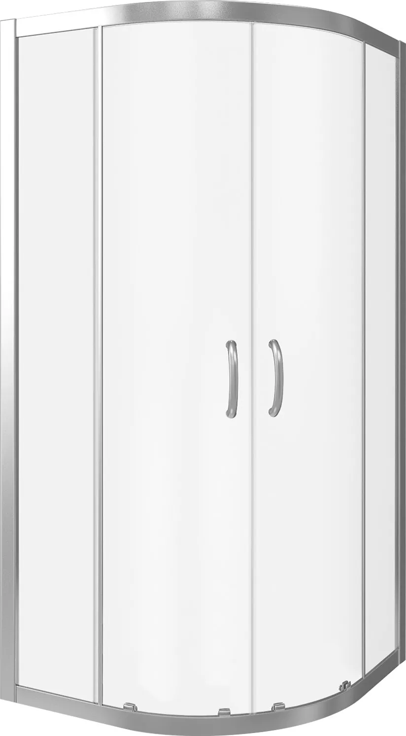 Полукруглые душевые углы Душевой уголок Good Door Infinity 80х80 профиль хром стекло прозрачное