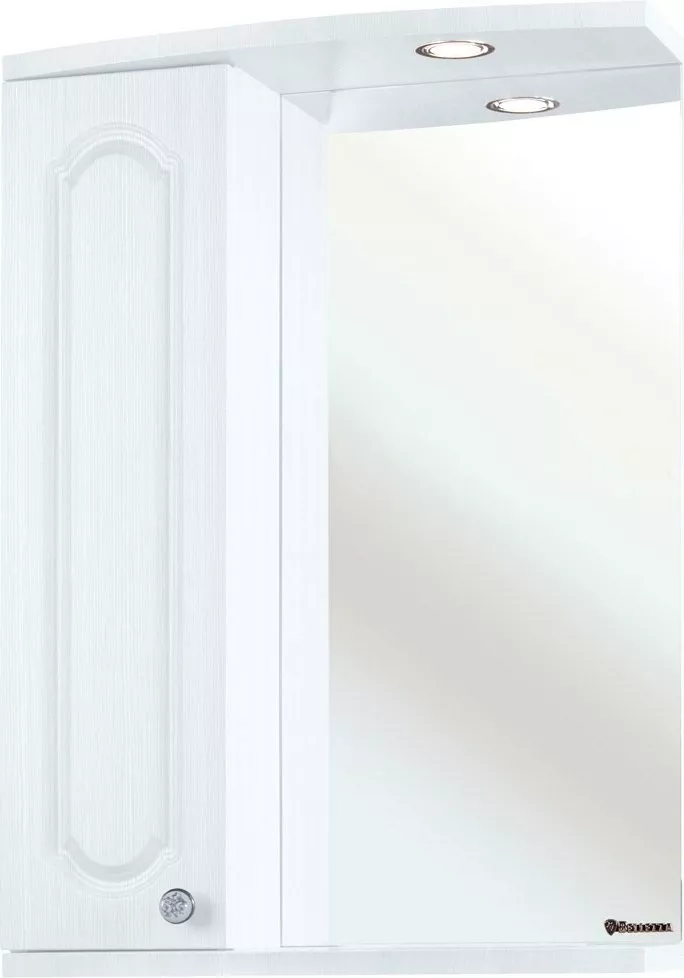 Зеркало-шкаф Bellezza Камелия 55 L белый