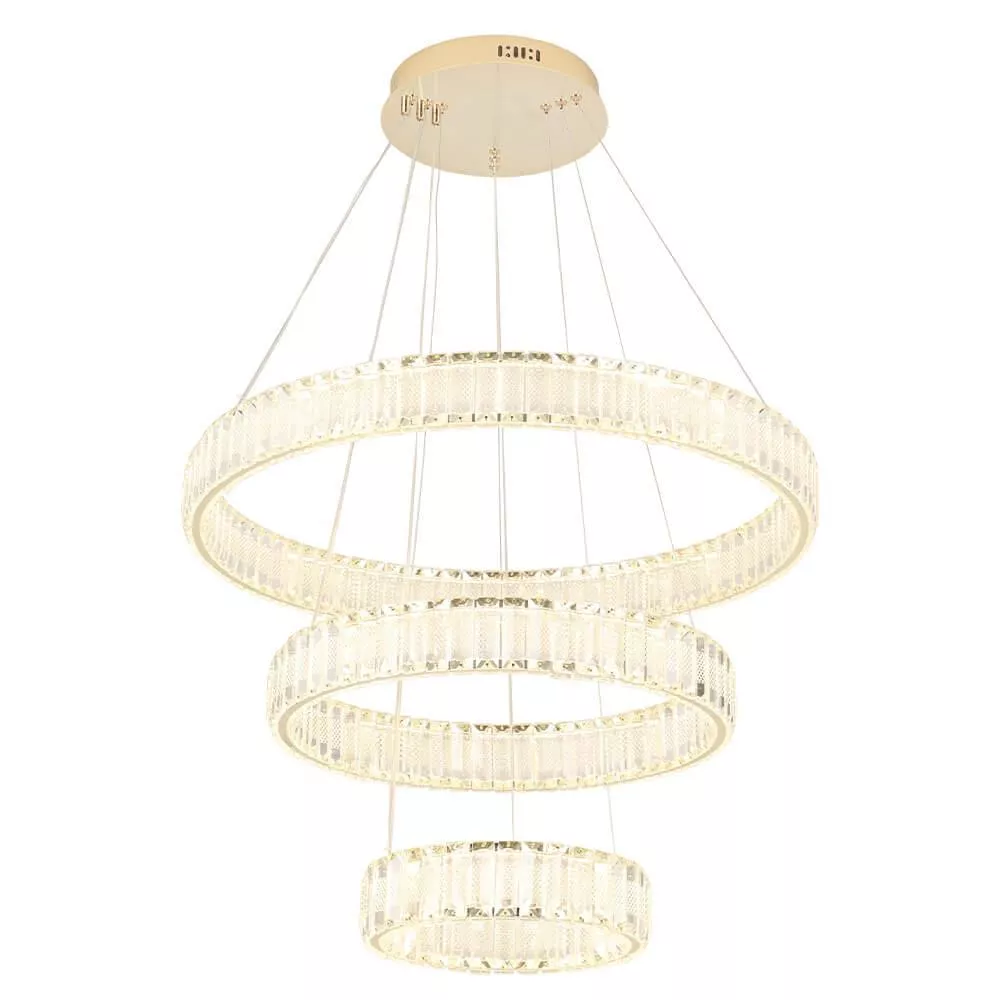 

Подвесной светодиодный светильник Crystal Lux Musika SP150W Led Gold