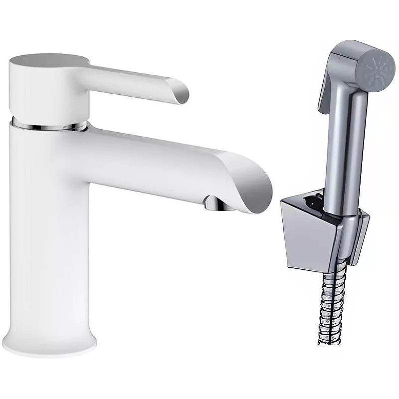 

Смеситель для раковины Haiba HB12805-8 белый