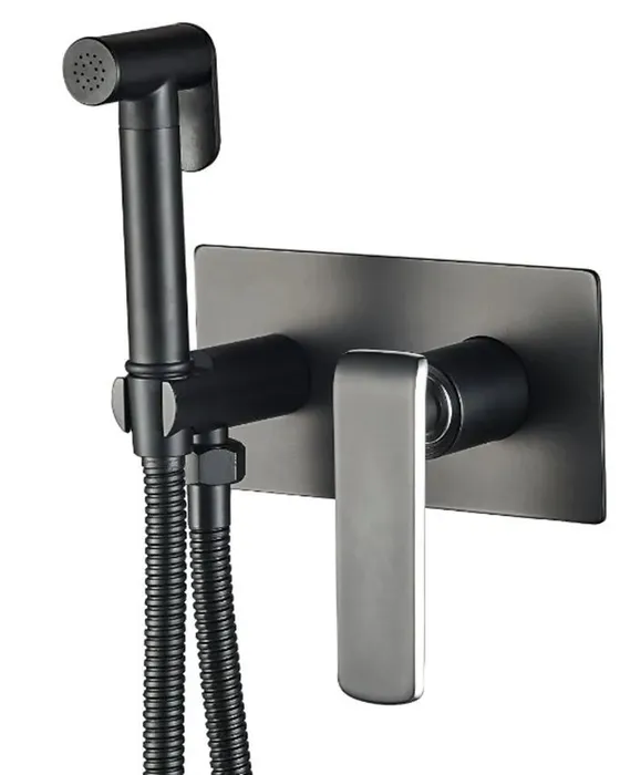

Гигиенический душ Haiba HB55548-7 со смесителем, черный