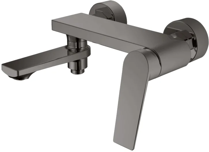 

Смеситель для ванны Haiba HB60533-3 серый матовый, пепельный