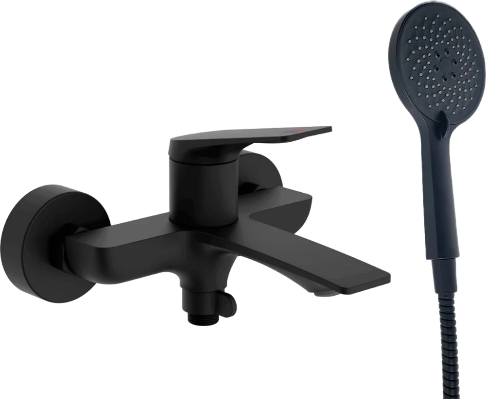

Смеситель для ванны с душем Haiba HB60816-7 черный