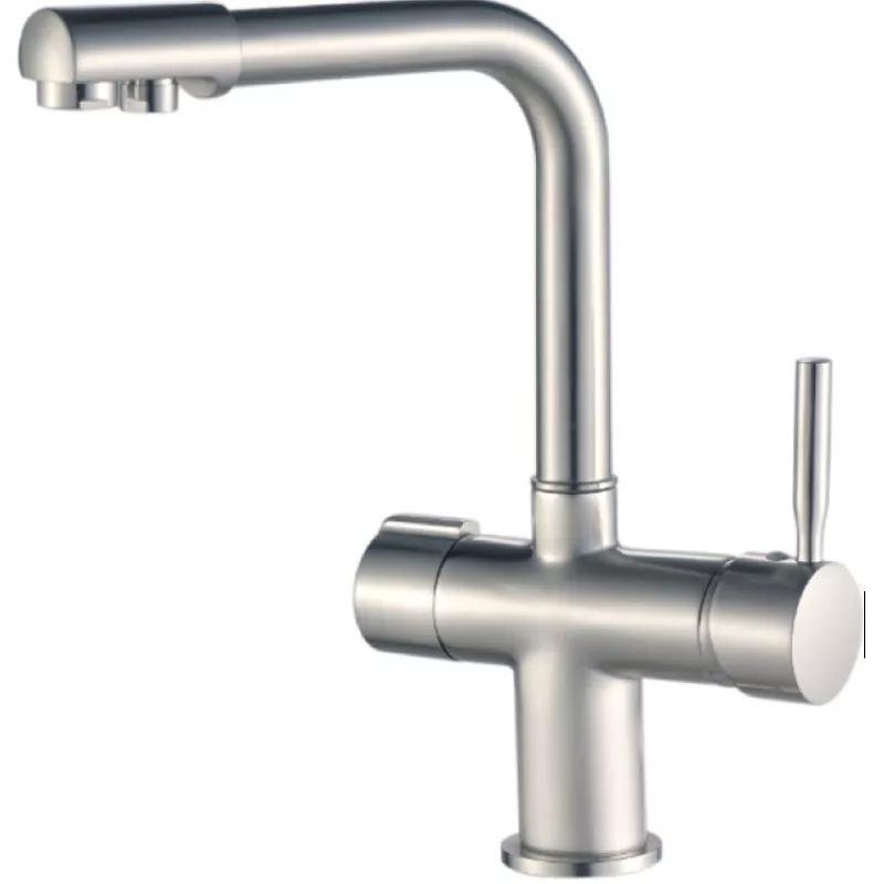 

Смеситель для кухонной мойки Haiba HB70088-5 с возможностью подключения фильтра нержавеющая сталь