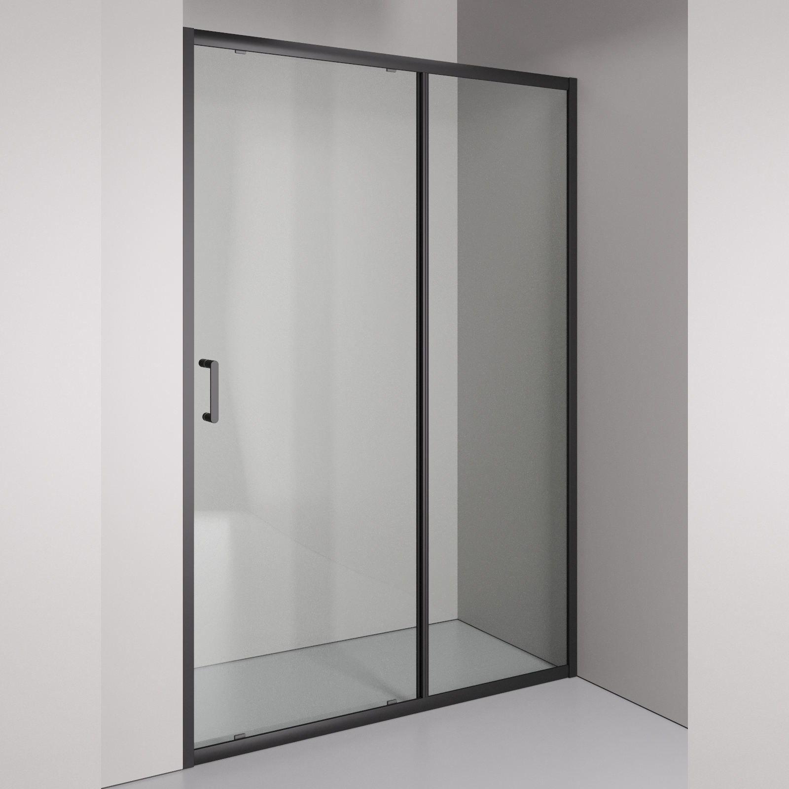 Душевая дверь в нишу Orange E02 130TB 130х190 профиль матовый черный 22990₽