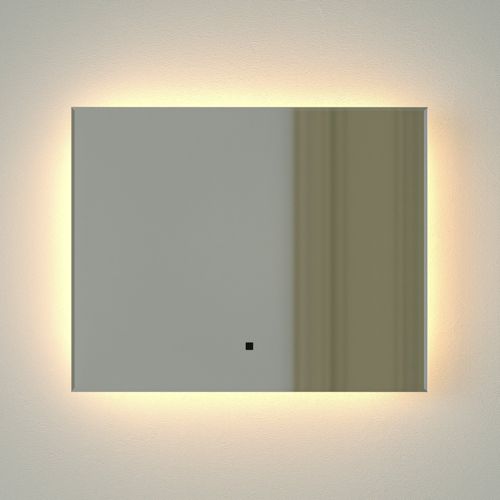 

Зеркало Defesto Glow DF 2511RH 50х40 с LED-подсветкой, 3000 K, инфракрасный выключатель
