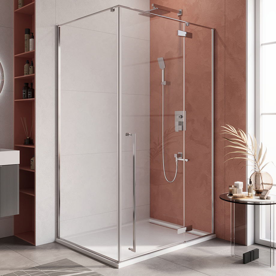 

Душевой уголок Cezares Liner AH-1 R 120х90 см, профиль хром, стекло прозрачное