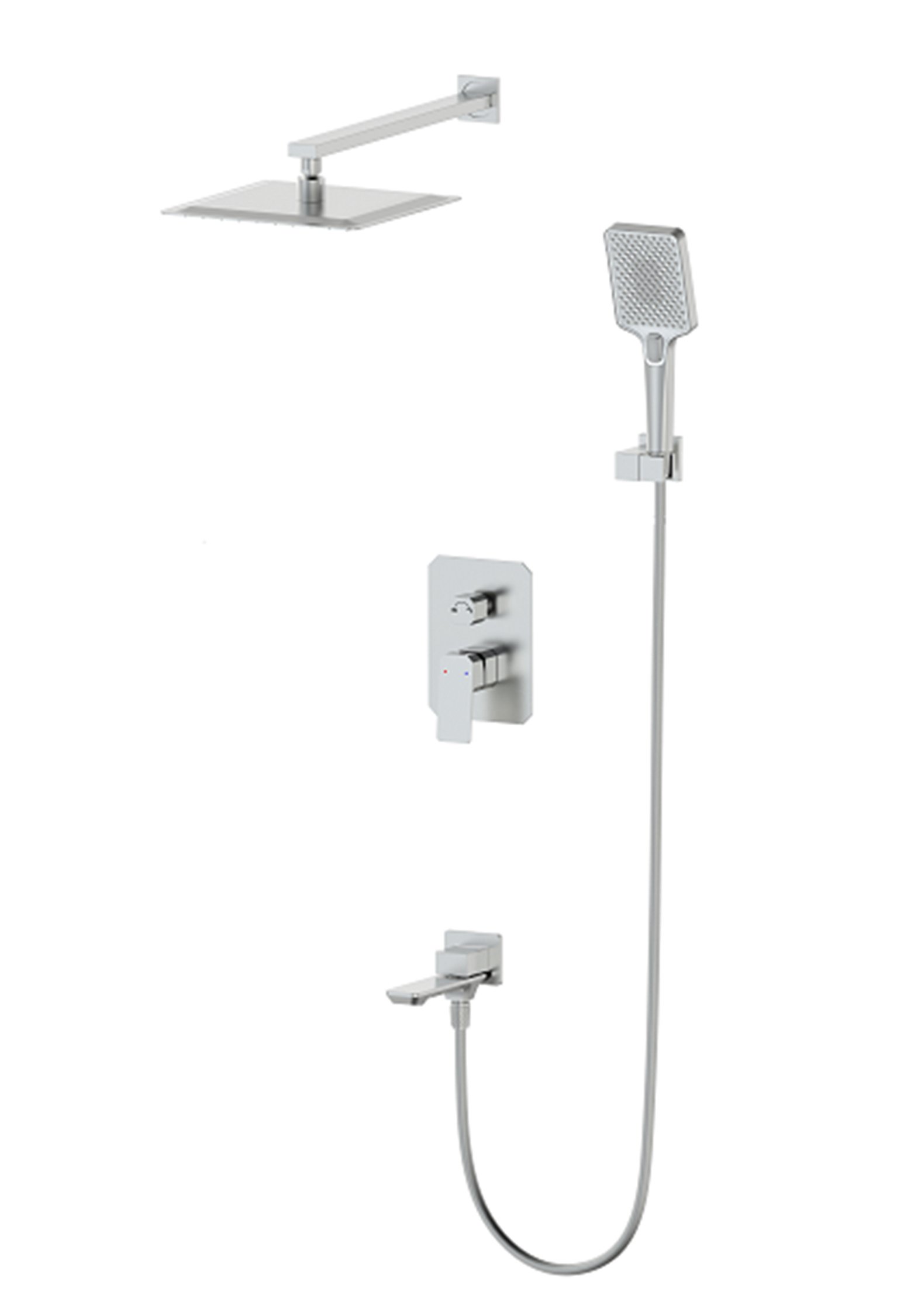 

Душевой комплект Wonzon & Woghand Diamond WW-88939011-BN С ВНУТРЕННЕЙ ЧАСТЬЮ, брашированный никель