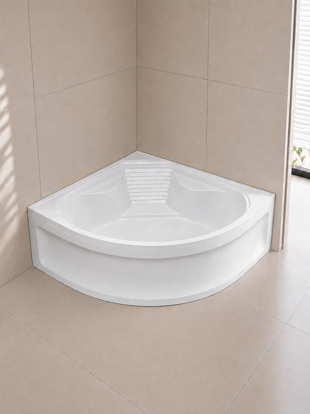 Ванна акриловая полукруглая River Wemor 150/150/55 C (10000000760)
