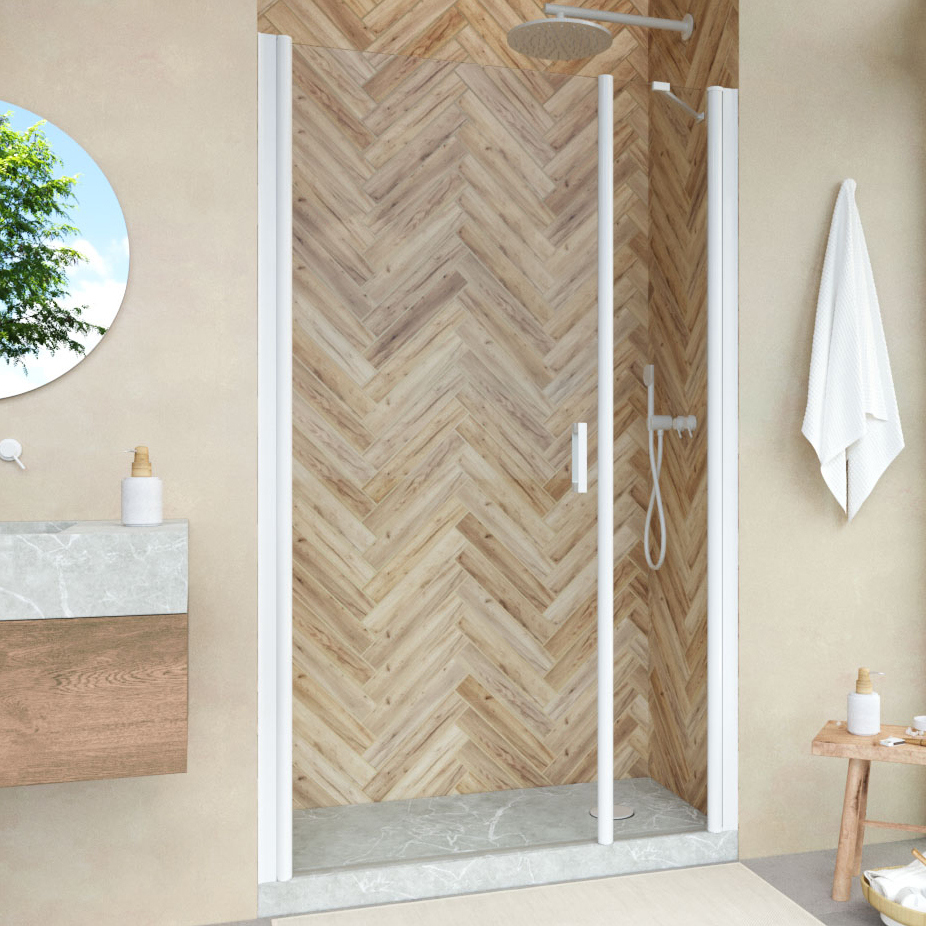 

Душевая дверь в нишу Vegas Glass EP-F-2 Novo 100 01 01 L профиль белый, стекло прозрачное