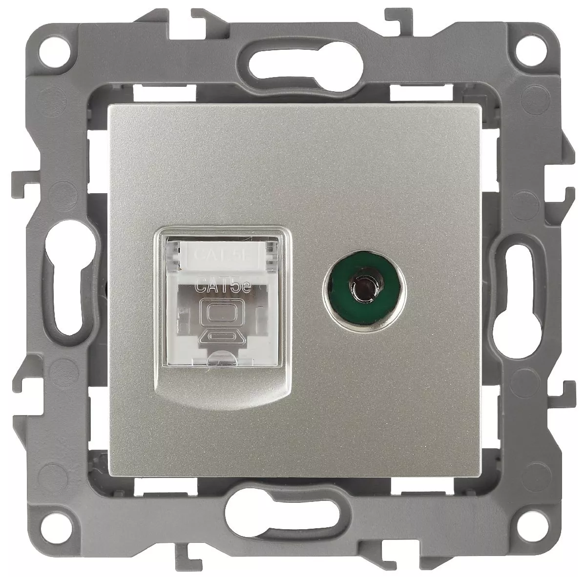 

Розетка комбинированная RJ45+TV Эра 12-3110-15 Б0027450