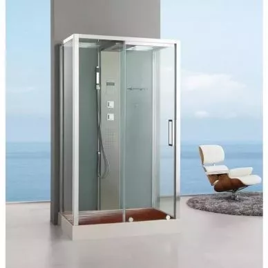 

Душевая кабина Acquazzone Helena 120х90 хром с паром