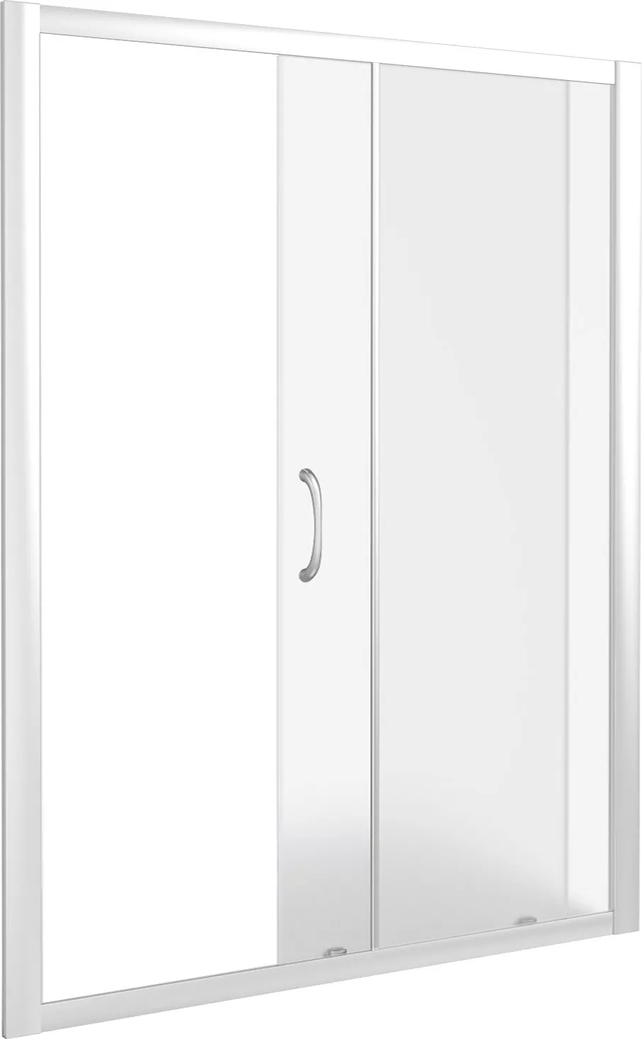 

Душевая дверь в нишу Good Door Latte 130х185 профиль белый стекло рифленое