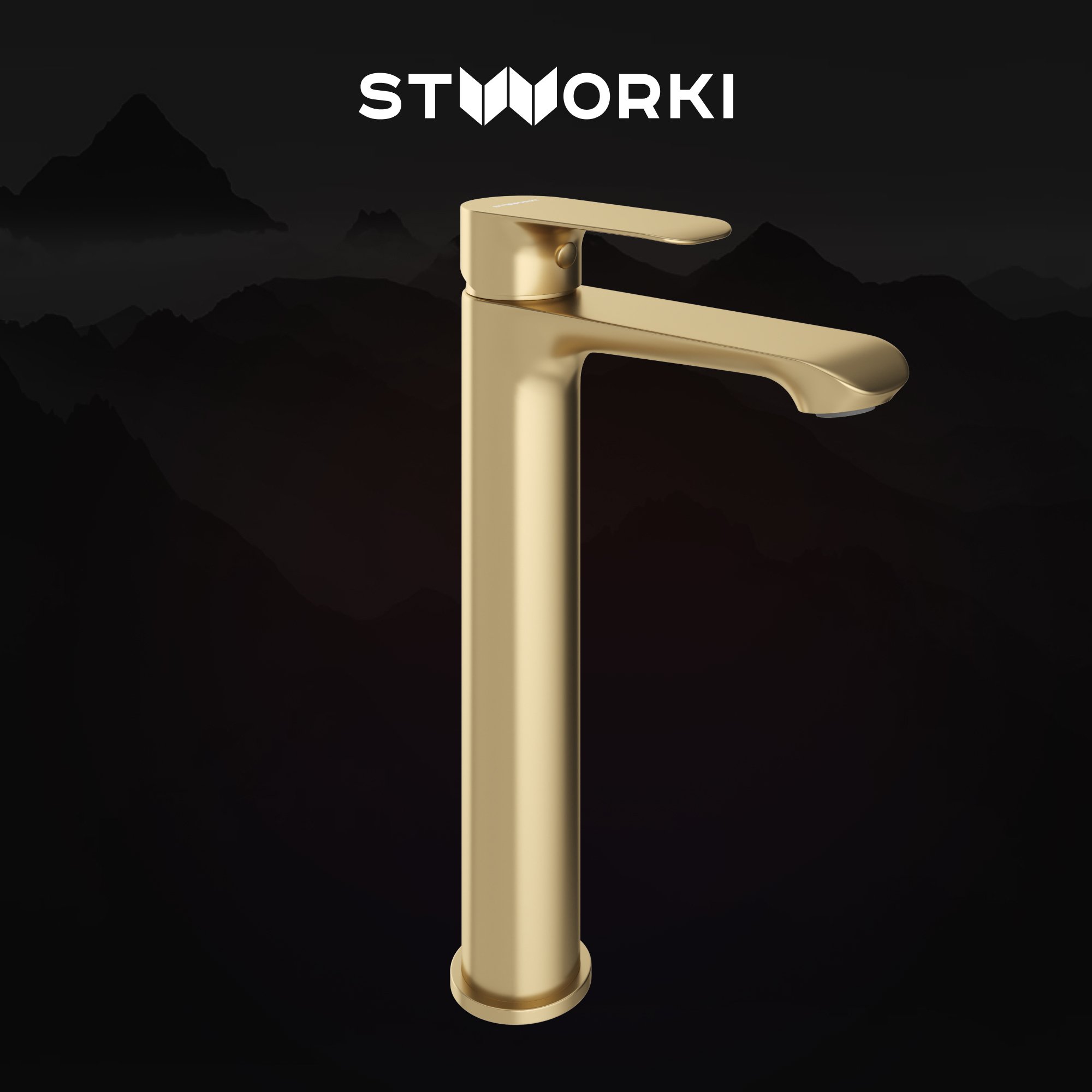 

Смеситель для раковины STWORKI Копенгаген S42020GM матовое золото