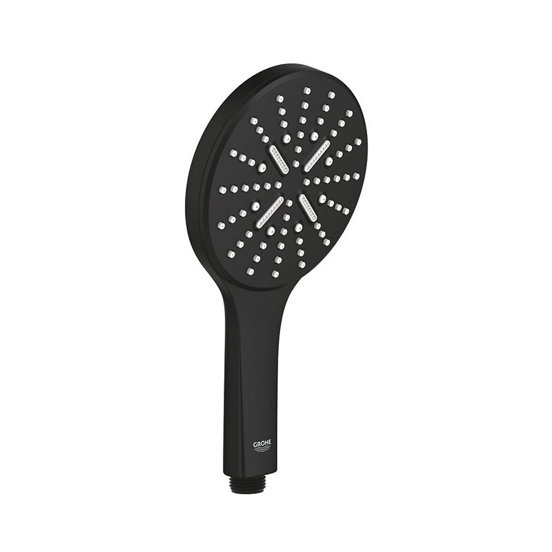 22127KF0 RainShower SmartActive 130 Ручной душ, круглый, 3 режима струи, 9.5 л/мин, цвет Фантомный чёрный