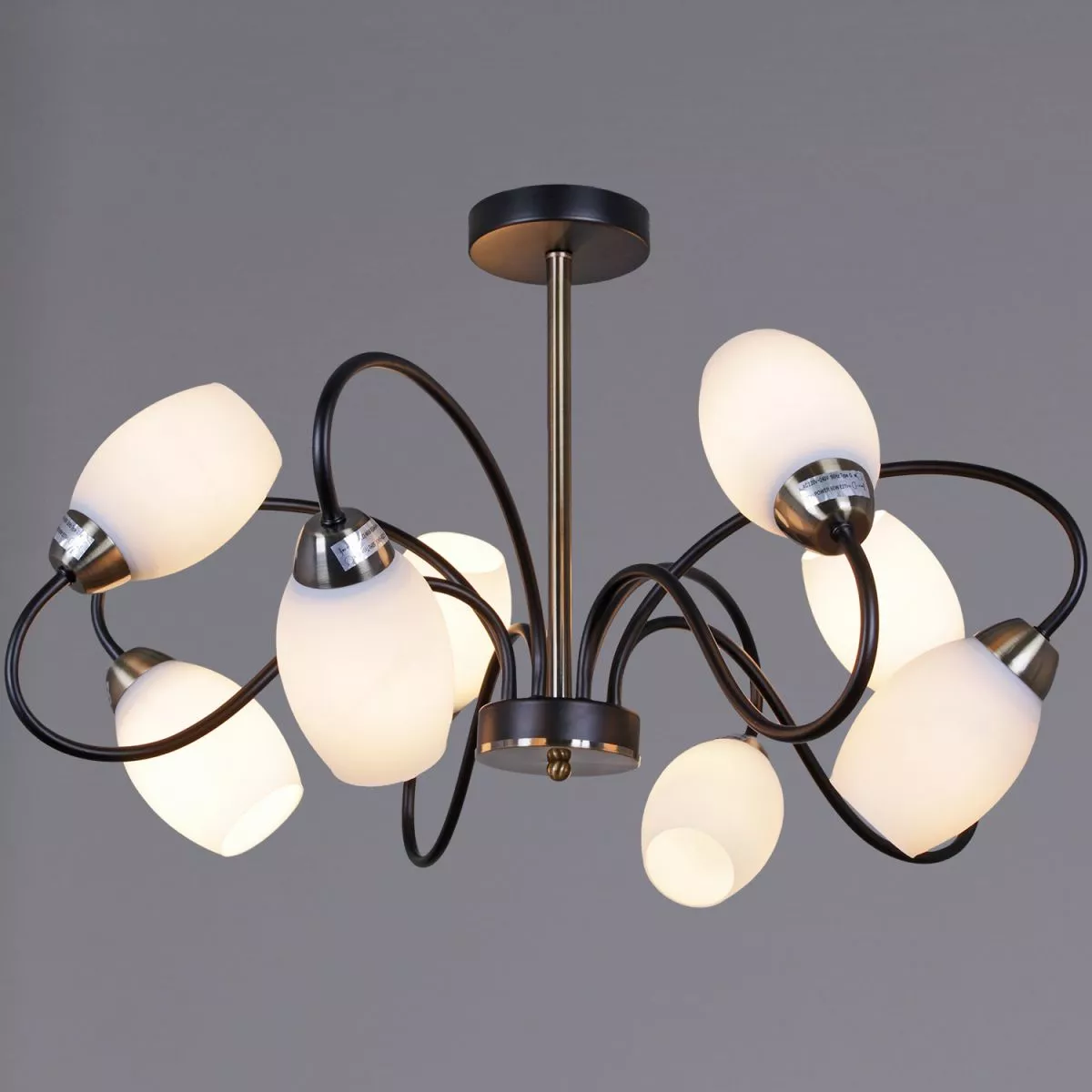 

Люстра на штанге Reluce 01270-0.3-08B BK+AB