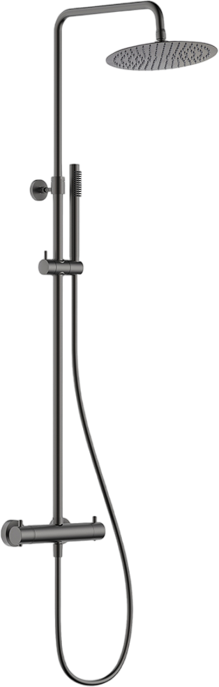 

Душевая стойка AQUAme AQM8006GM оружейная сталь