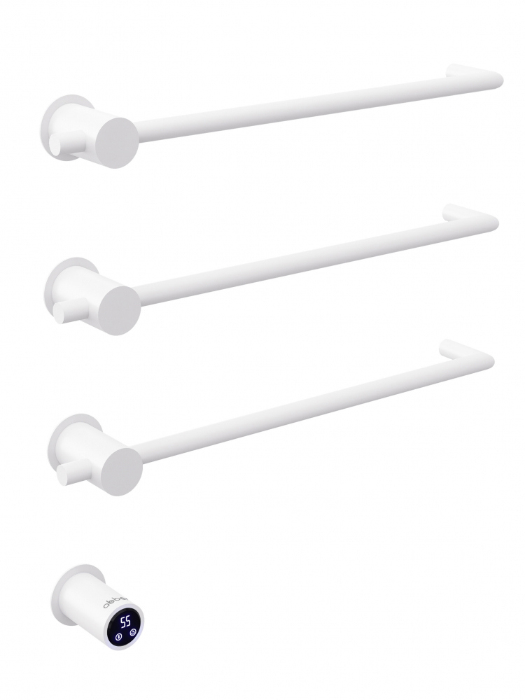 Полотенцесушитель электрический Abber Charme 4003 50x50 см скрытое подключение матовый белый E-образный 46900₽