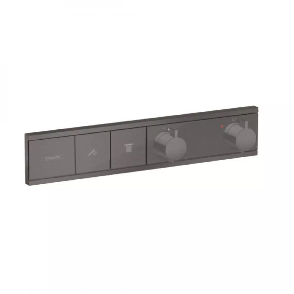 

Термостат, скрытого монтажа, для 2 потребителей Hansgrohe 15380340, шлифованный черный хром