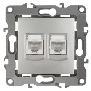

Розетка информационная двойная 2XRJ45 Эра 12-3108-03 Б0014731