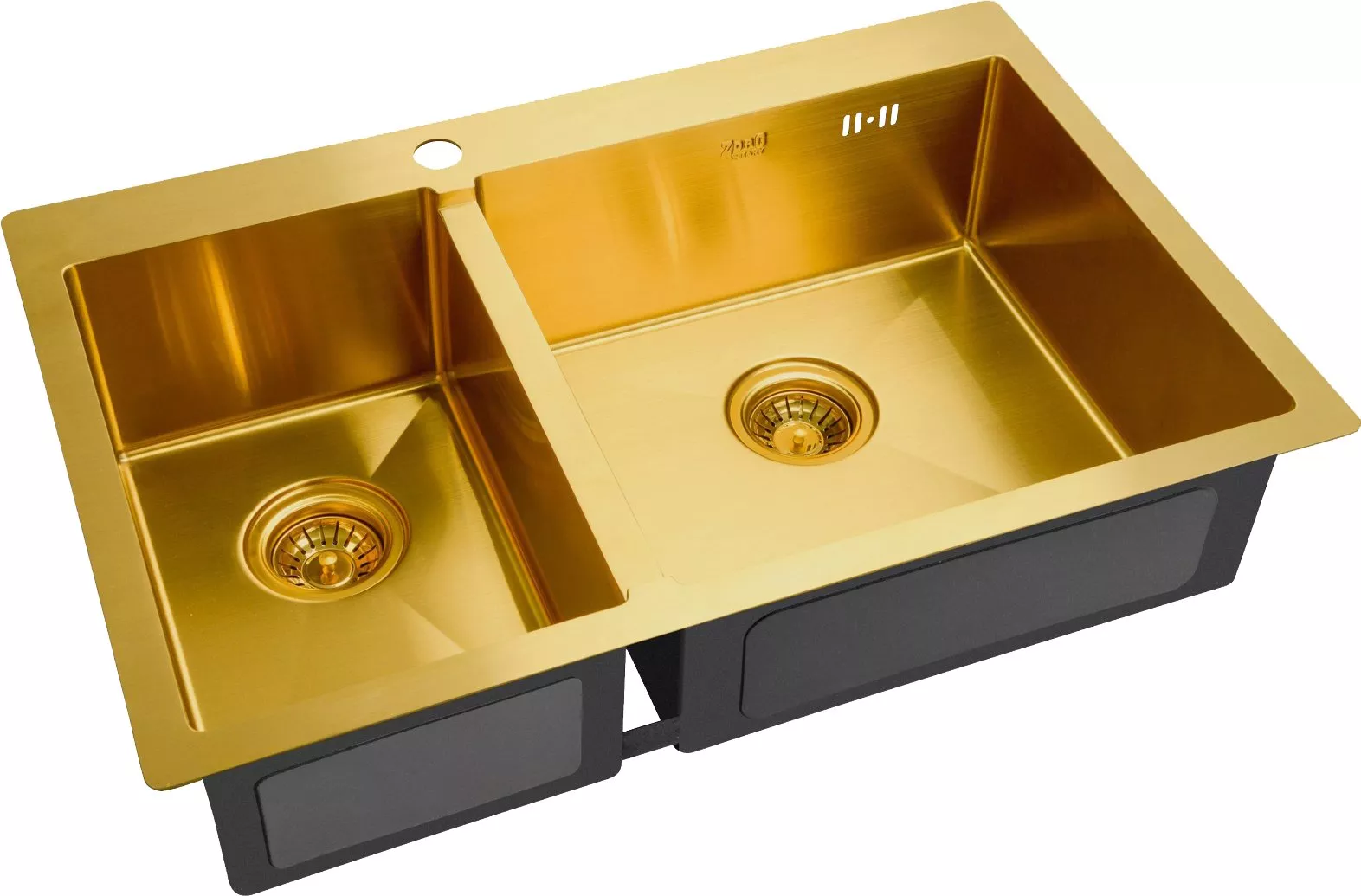 Металлические мойки  Santehnika Room Мойка кухонная Zorg Inox PVD SZR-78-2-51 R bronze