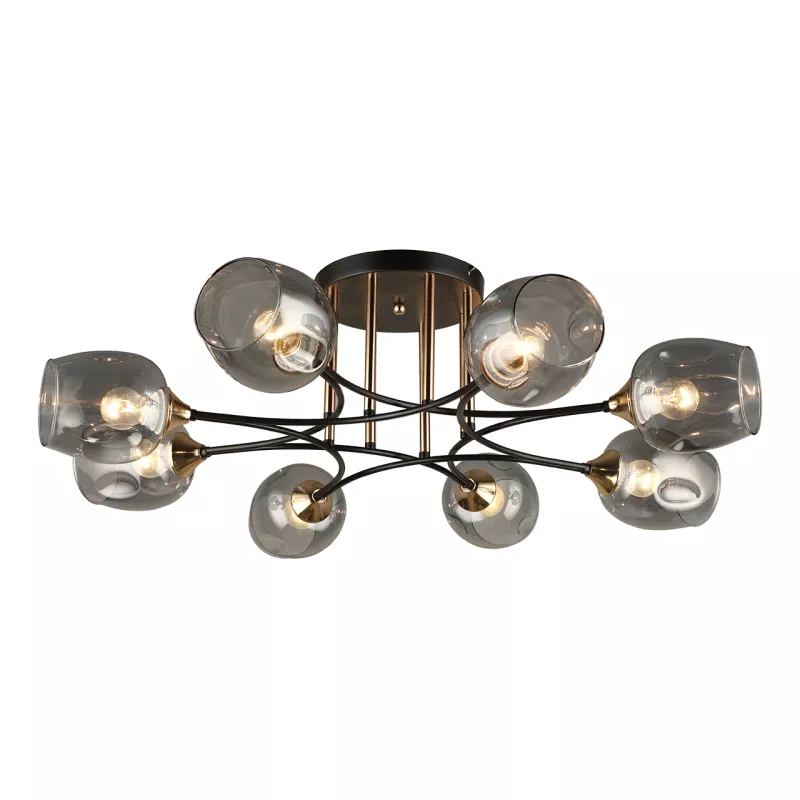 

Потолочная люстра IMEX MD.4882-8-S COFFEE+FGD