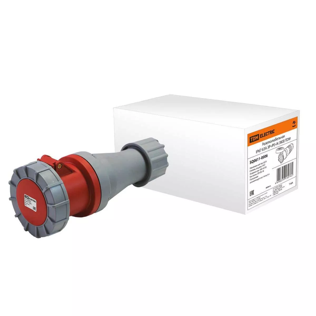 

Розетка кабельная 3Р+РЕ+N TDM Electric SQ0611-0006