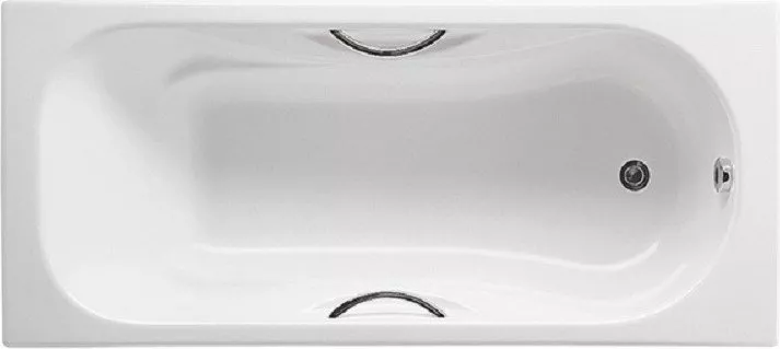 Чугунная ванна Roca Malibu 160x75 см (2310G000R), цвет белый - фото 1