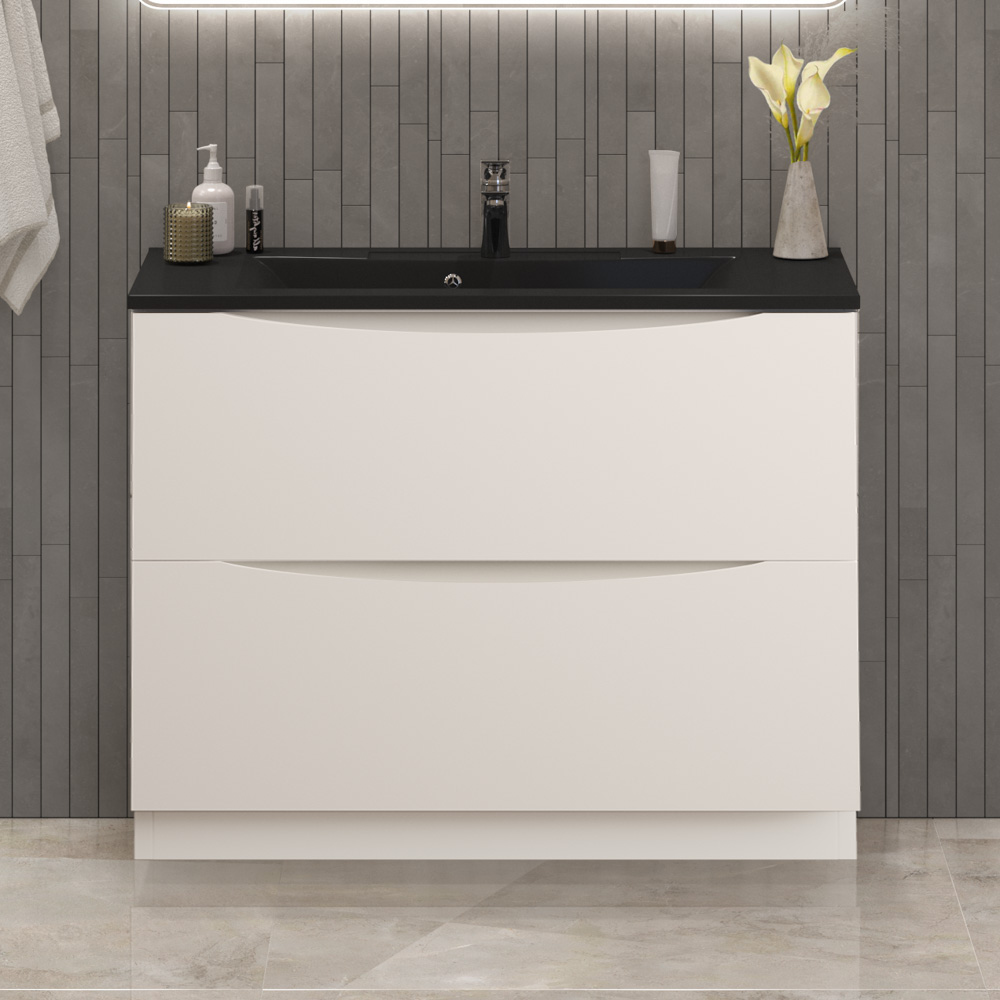 

Тумба с раковиной BelBagno Marino 100 напольная, bianco lucido