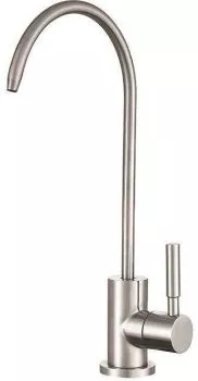 AF210-91S Aquanet Steel, кранчик для питьевой воды, сталь, сатин (225487)